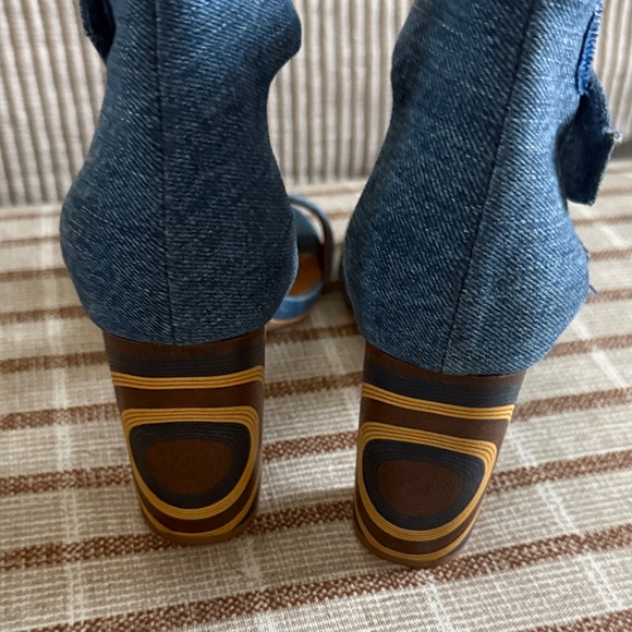 Jeffrey Campbell Denim and Wood Block Heels - Picture 5 of 5